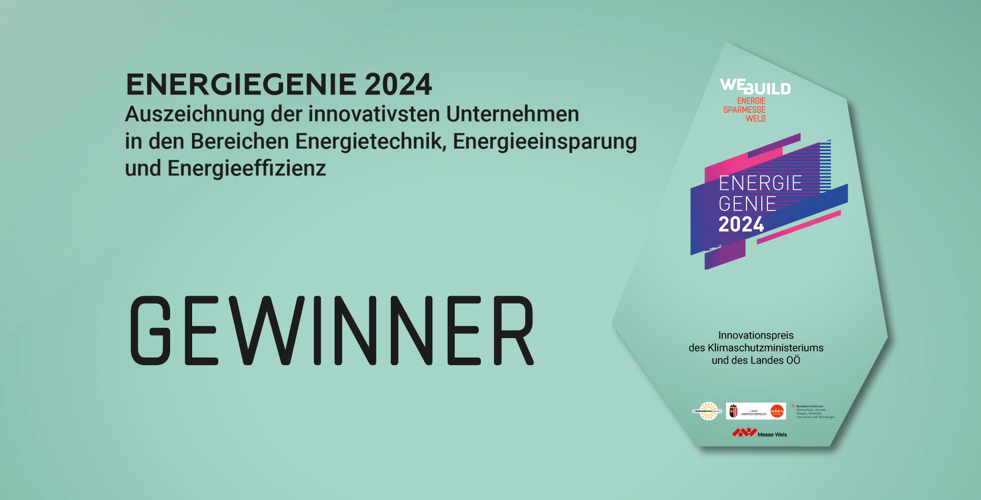 EnergieGenie 2024 - Preisträger stehen fest